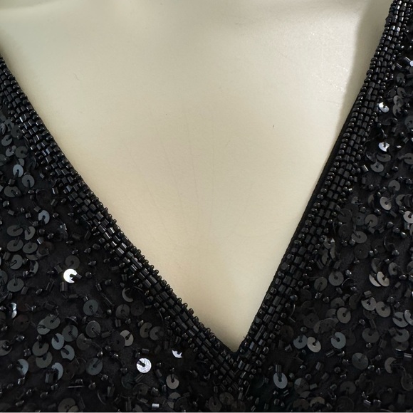 Adrianna papell beaded sequin plus size cocktail dress nwot - Picture 6 of 8